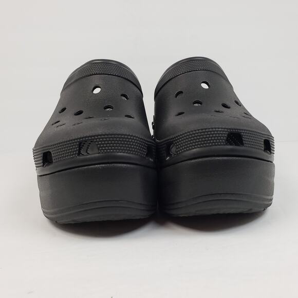 Crocs Siren Studded Clog Mens Sz 10 Womens Sz 12 Black Platform Clog Shoes - Picture 6 of 13